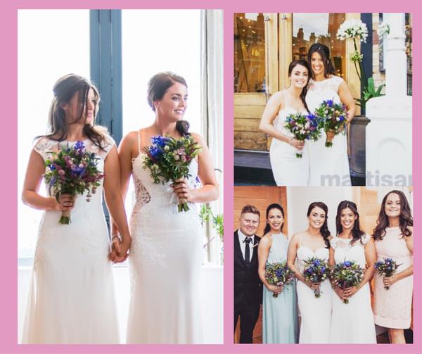 Wedding Flowers Liverpool, Merseyside, Bridal Florist,  Booker Flowers and Gifts, Booker Weddings | Lucy and Natalie
